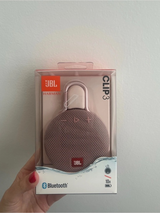 JBL Other - JBL Clip 3 Portable Bluetooth Speaker — Rose Pink
